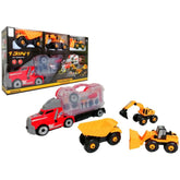 مجموعة سيارات البناء 13 في 1 – Construction Vehicles Set